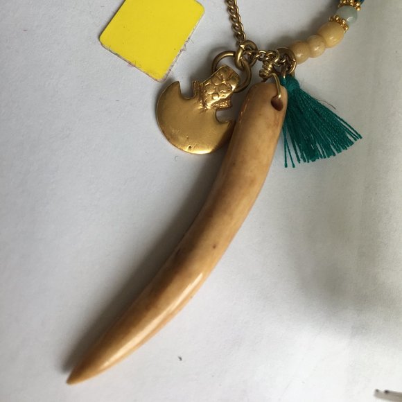 NWT Chan Luu beautiful carved wood and Amazonite - Picture 4 of 12